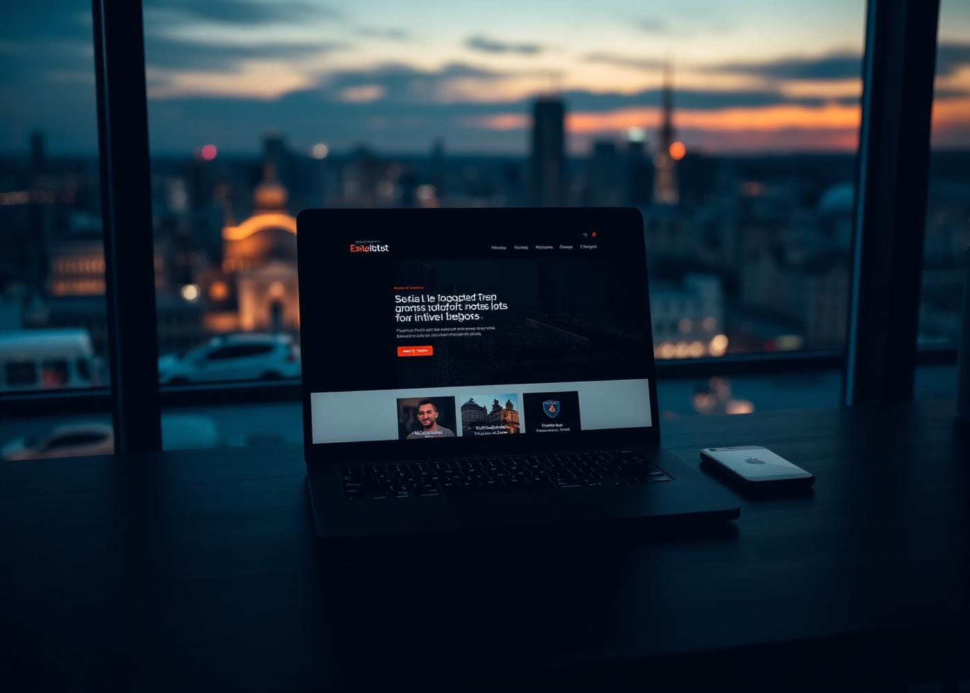 Modern website designed by WebPro101 shown on a laptop